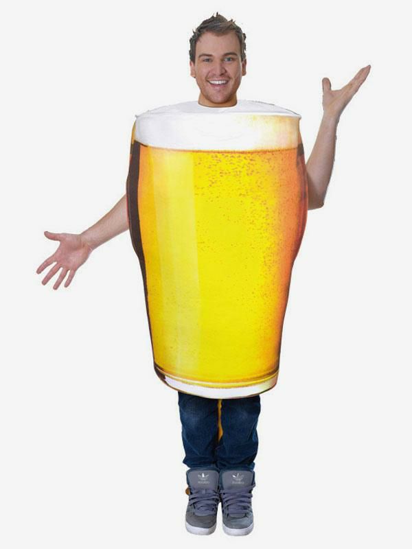 Holidays Costumes |  Food Costume Beer Adults Unisex Yellow Funny Costumes Halloween Hobbies Holidays Costumes