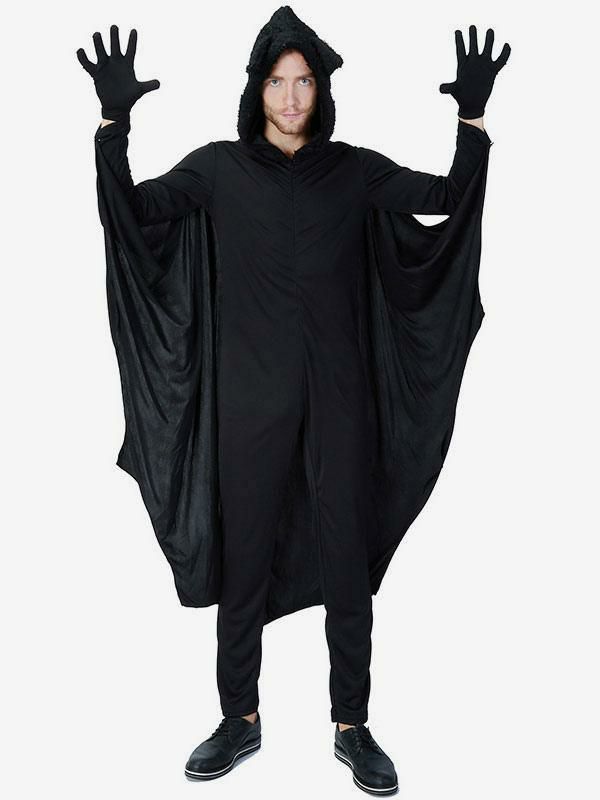 Holidays Costumes |  Halloween Costumes Man’s Black Jumpsuit Gloves Milk Silk Halloween Holidays Costumes Hobbies Holidays Costumes