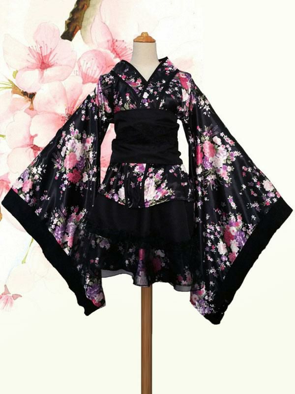 Holidays Costumes |  Japanese Kimono Costume Female Lolita Dress Maid Cosplay Anime Set Hobbies Holidays Costumes