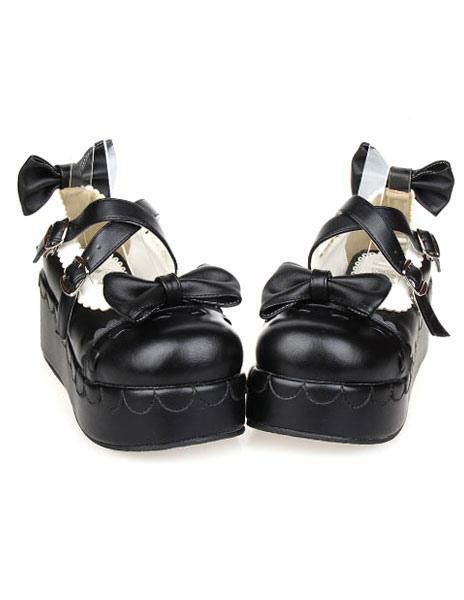 Lolita Clothing |  Bows Decor Platform Lolita Shoes Hobbies Lolita Clothing