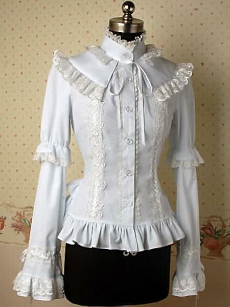 Lolita Clothing |  Gothic Buttons Lace Pure Cotton Lolita Dress Hobbies Lolita Clothing