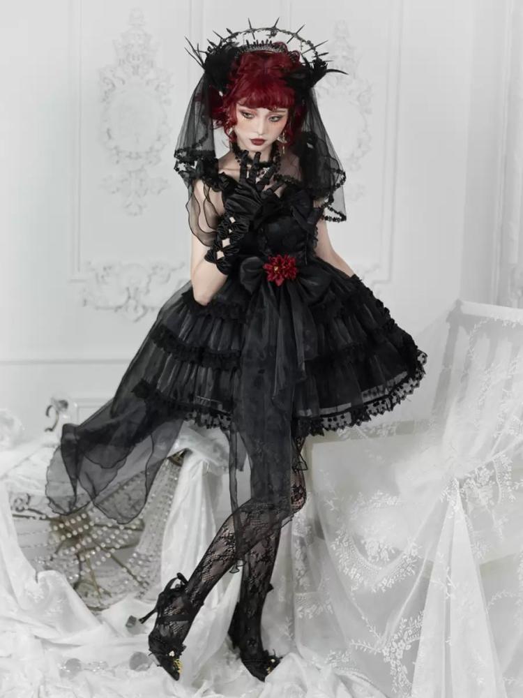 Lolita Clothing |  Kuro Lolita Polyester Sleeveless Jumper Lolita Dress Hobbies Lolita Clothing