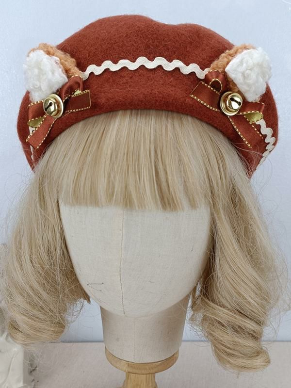 Lolita Clothing |  ROCOCO Style Lolita Hat Ruffles Bows Accessory Polyester Mahogany Lolita Accessories Hobbies Lolita Clothing