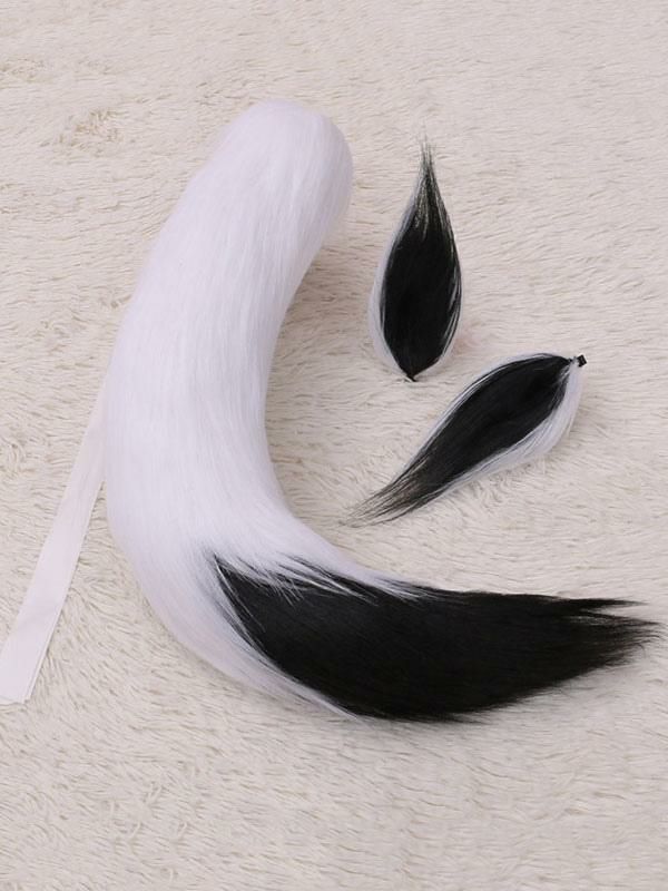 Lolita Clothing |  Sweet Lolita Accessories White Fox Ears Tail 2-Pieces Set Lolita Accessory Outfits Hobbies Lolita Clothing