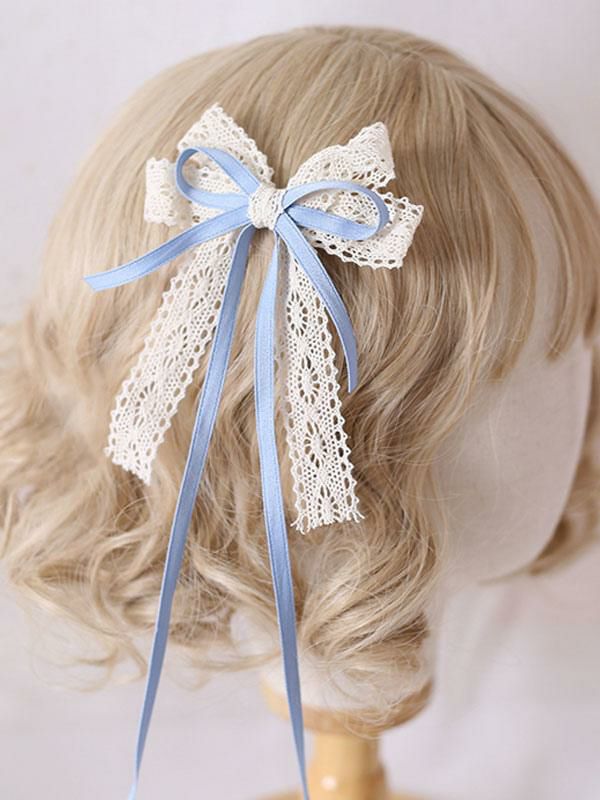 Lolita Clothing |  Sweet Lolita Bows Lace Headdress Lolita Hair Accessories Hobbies Lolita Clothing