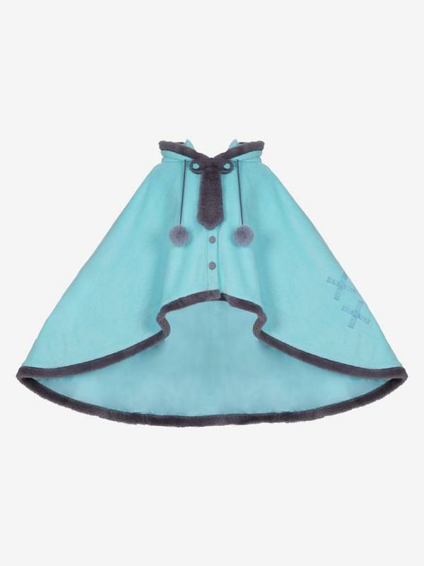 Lolita Clothing |  Sweet Lolita Cape Blue Polyester Fall Lolita Outwears Hobbies Lolita Clothing