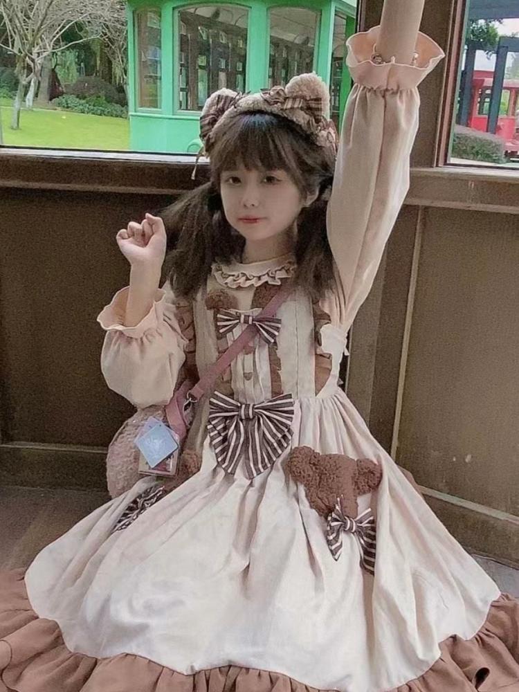 Lolita Clothing |  Sweet Lolita Dress Polyester Sleeveless Dress Hobbies Lolita Clothing