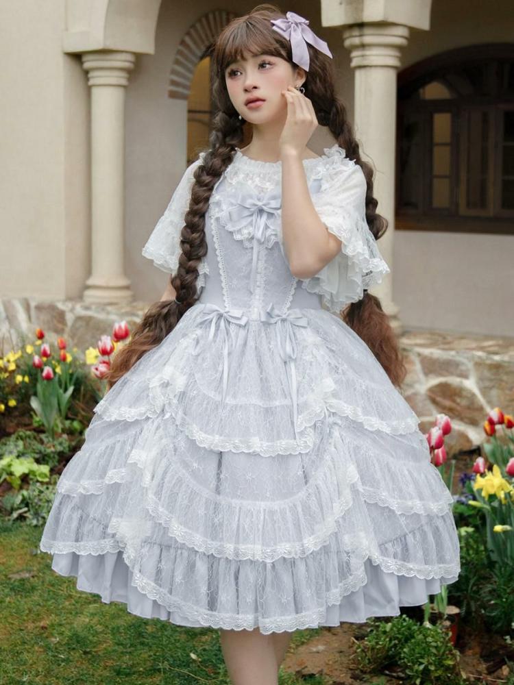 Lolita Clothing |  Sweet Lolita Dress Polyester Sleeveless Jumper Lolita Dress Hobbies Lolita Clothing