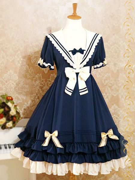 Lolita Clothing |  Sweet Lolita Dress The Sails Of The Rhine Op Lolita One Piece Dress Hobbies Lolita Clothing