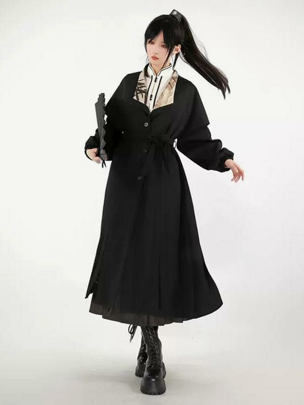 Lolita Clothing |  Sweet Lolita Outfits Black Long Sleeves Crinoline Hobbies Lolita Clothing