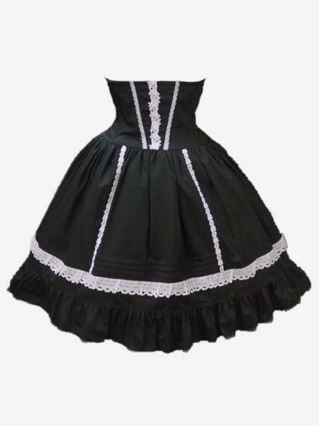 Lolita Clothing |  Sweet Lolita Skirt SK Cotton Layered Ruffles Two Tone Lolita Skirt Hobbies Lolita Clothing