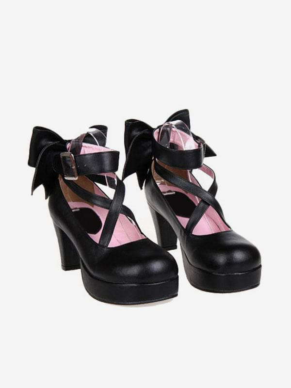 Lolita Clothing |  Sweet Platform Heels Lolita Shoes Ankle Straps Round Toe Hobbies Lolita Clothing