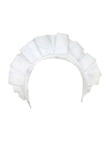 Lolita Clothing |  White Cotton Lolita Maidservant Headwear Ruffles Hobbies Lolita Clothing