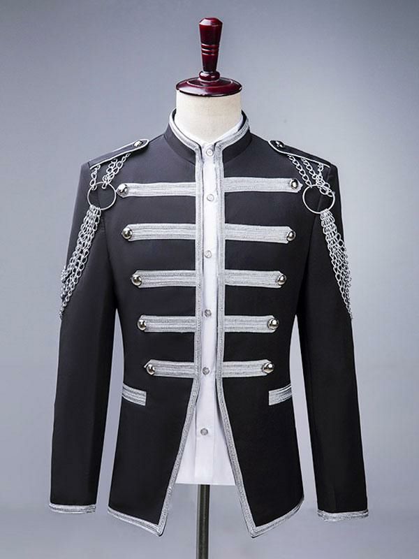 Retro Costume |  Black Palace Performing Arts Sequin Stage Costume Long Sleeves Overcoat Retro Costumes Hobbies Retro Costume