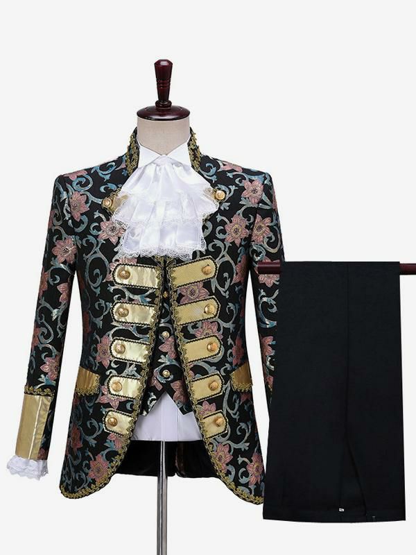 Retro Costume |  European Court Dress Performance Costumes Retro Prince Charming Stage Retro Drama Costumes Hobbies Retro Costume