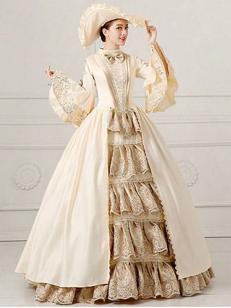 Retro Costume |  Victorian Dress Costume Ball Gown Champagne Pageant Victorian era Clothing Retro Costumes Halloween Hobbies Retro Costume