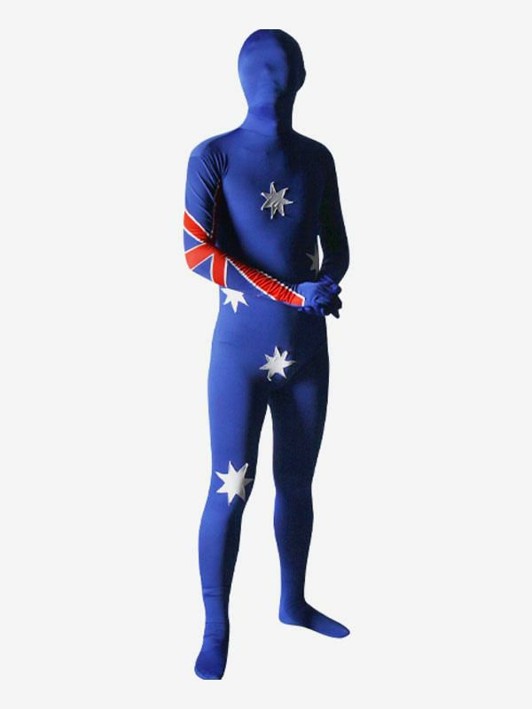 Zentai |  Carnival Flag of Australia Spandex Bodysuit Zentai Suit Carnival Hobbies Zentai