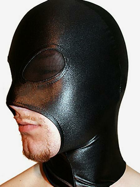 Zentai |  Halloween Eyes with Black Transparent Hood Halloween Hobbies Zentai