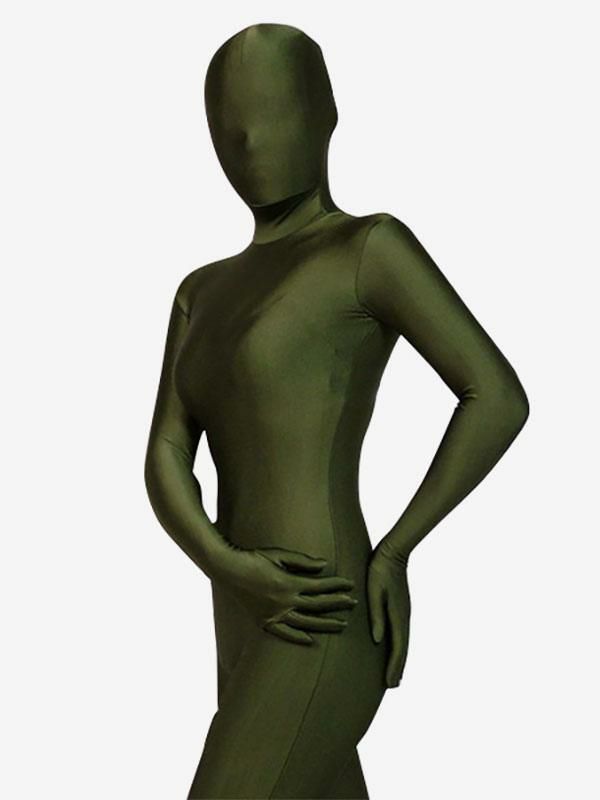 Zentai |  Halloween Morph Suit Dark Green Lycra Spandex Zentai Suit Hobbies Zentai