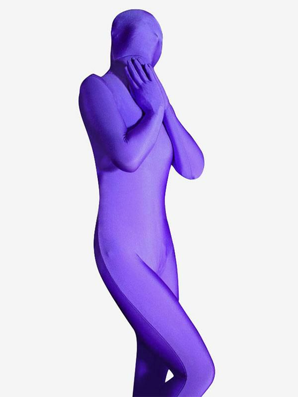 Zentai |  Halloween Morph Suit Unisex Purple Lycra Spandex Zentai Suit Hobbies Zentai