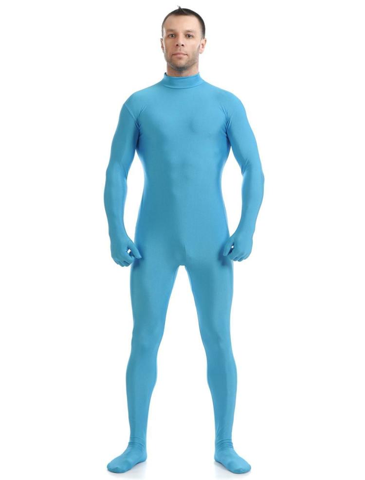 Zentai |  Light Sky Blue Morph Suit Adults Bodysuit Lycra Spandex Catsuit Hobbies Zentai