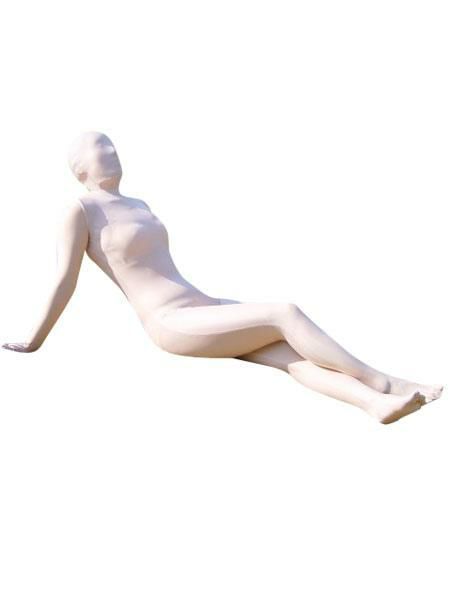 Zentai |  Morph Suit Milk White Lycra Spandex Fabric Zentai Suit Unisex Full Body Suit Hobbies Zentai