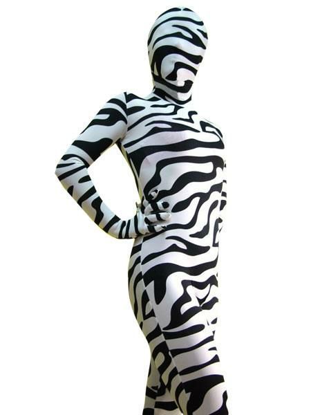 Zentai |  Zebra Print Zentai Suit Halloween Lycra Spandex Animal Costume Halloween Hobbies Zentai