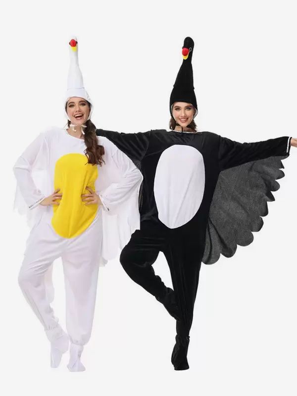 Kigurumi Costumes |  Kigurumi Pajamas Onesie Animal Adult’s Black Polyester Jumpsuit Hat Kigurumi Costumes Hobbies Kigurumi Costumes